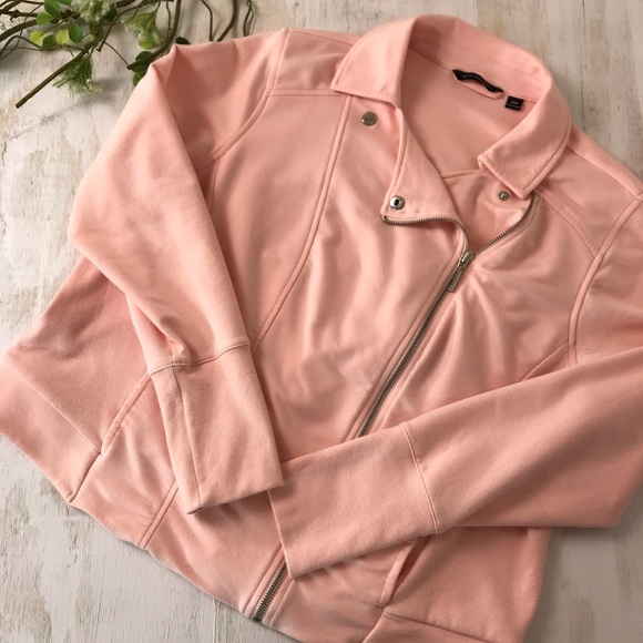 H by Halston Jackets & Blazers - H by Halston pink Moto style plus size jacket 20W